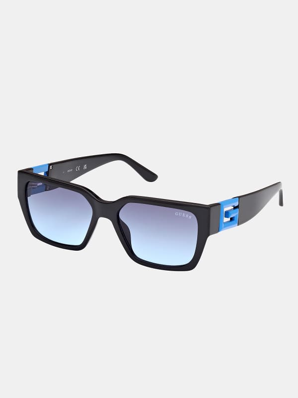 Solbriller GUESS Square Sunglasses Sort | GU791655QQQ, 0