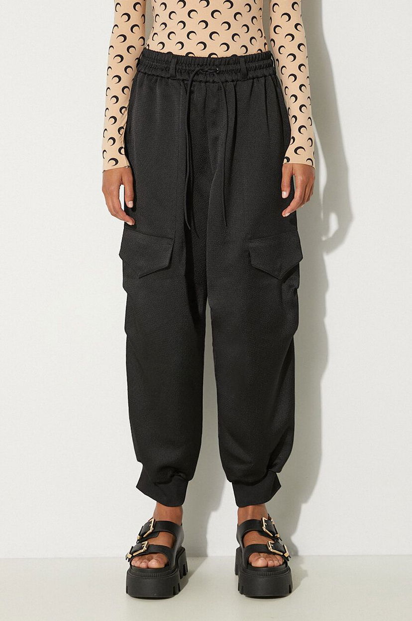 Cargo bukser Y-3 Cargo Pants Tech Seersucker Sort | IR7100