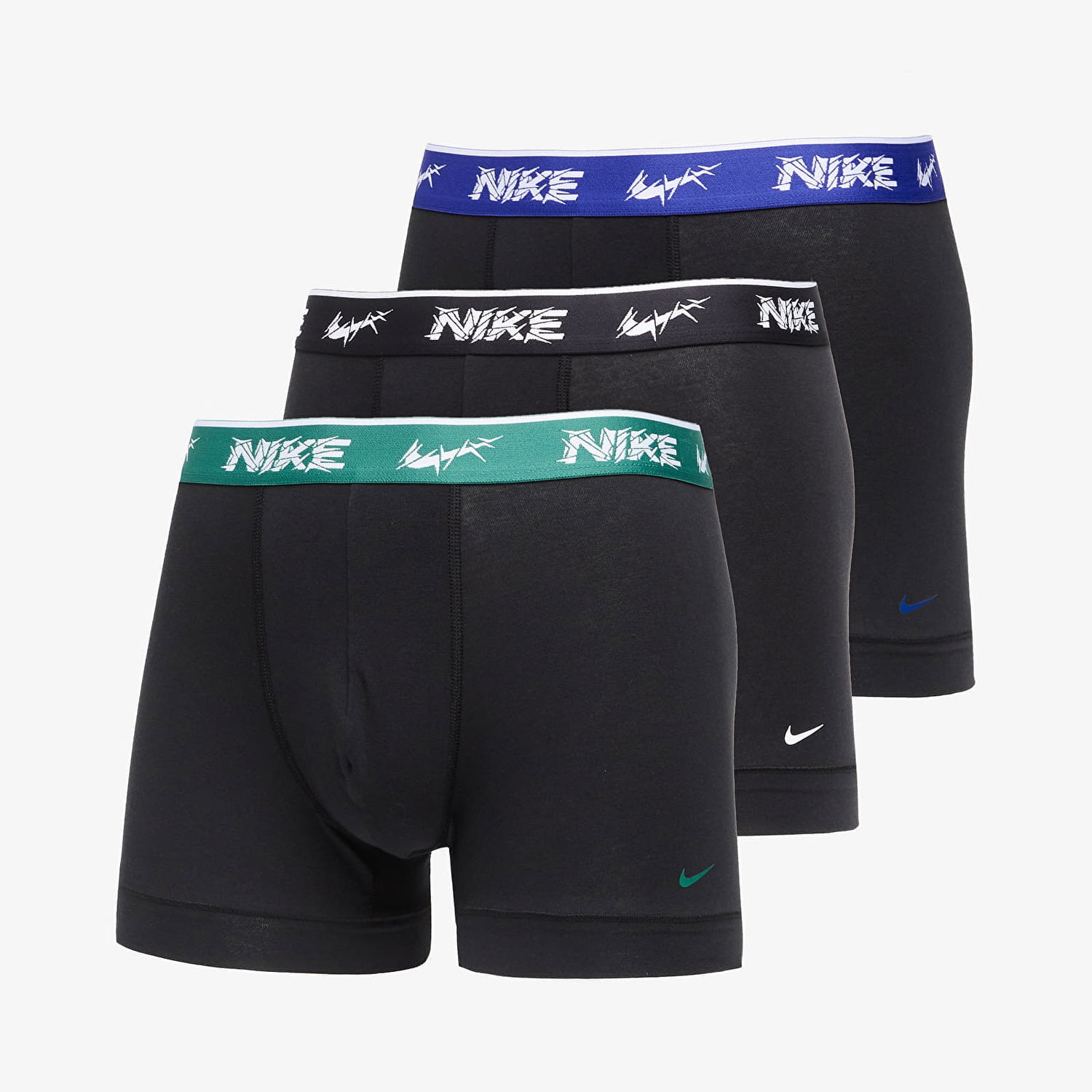 Boksere Nike DRI-FIT Everyday Cotton Stretch Trunk 3-Pack Black Sort | 0000KE1008-EYC, 0