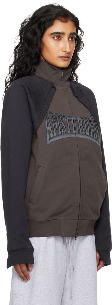Jakke VETEMENTS VETEMENTS Patched Zip-Up Jacket Brun | UH76ZU760CB, 1