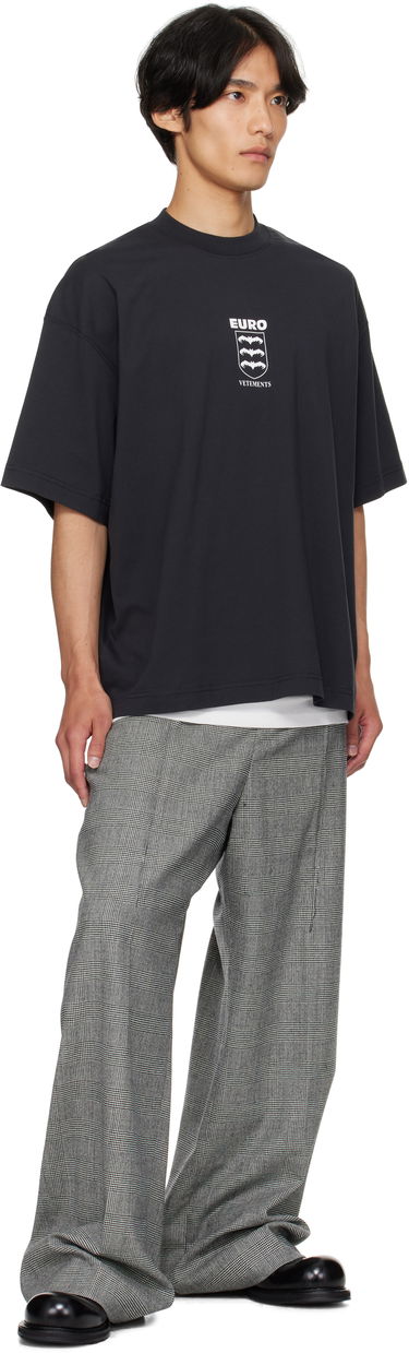 T-shirt VETEMENTS Vetements Bats Logo Regular T-Shirt Sort | UH76TR650B, 3