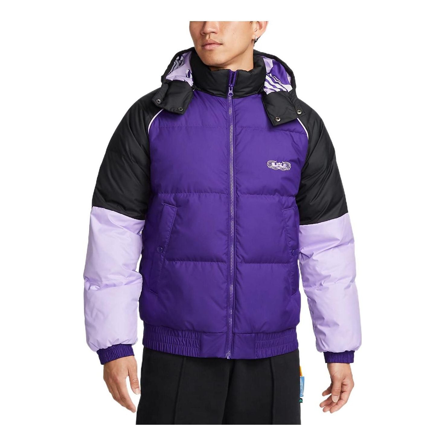 Puffer jakke Nike LeBron Color Block Puffer Jacket Lilla | DQ6141-547, 0