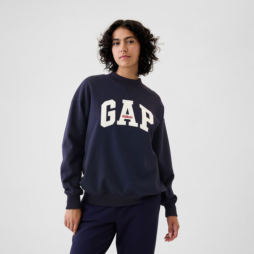 Sweatshirt GAP Mockneck Pullover Navy Uniform Mørkeblå | 523574-04
