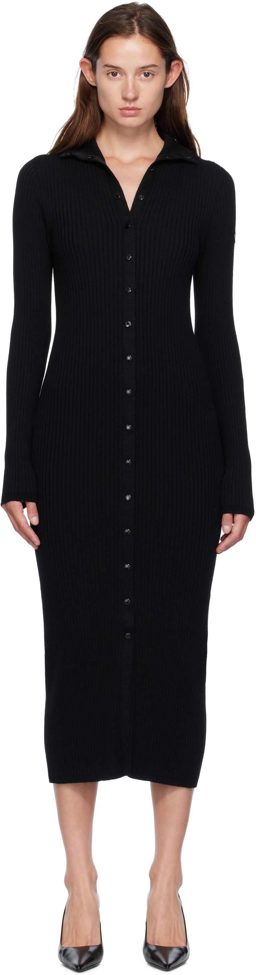 Kjole Moncler EE72 Maxi Dress Sort | K24039L00001M1131
