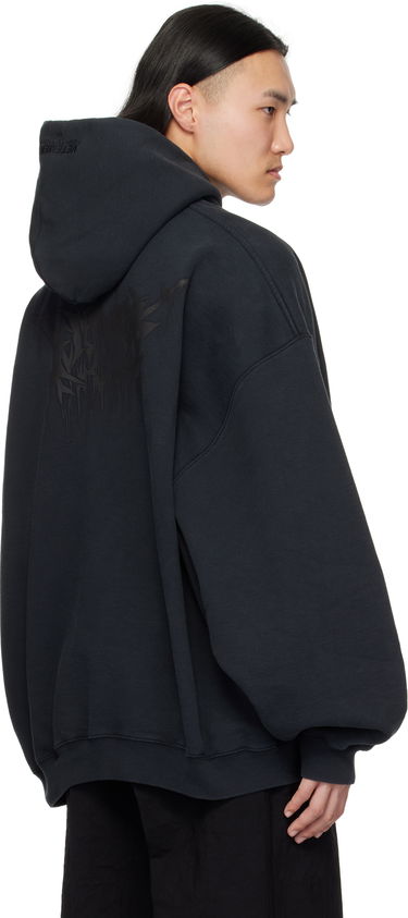 Sweatshirt VETEMENTS Vetements Drip Metal Oversized Hoodie Sort | UA66HD730B, 2