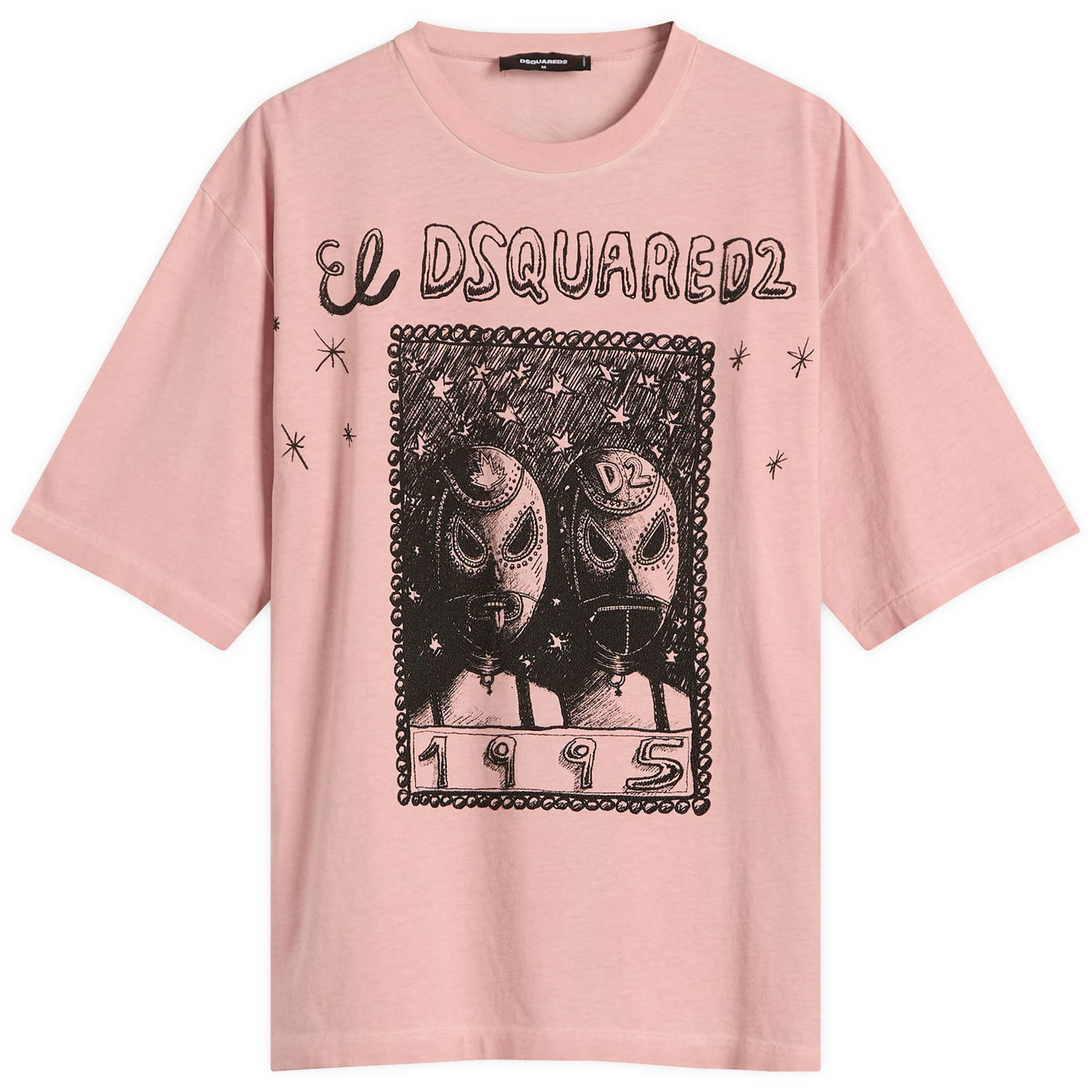 T-shirt DSQUARED2 Dsquared2 Loose Fit Graphic T-Shirt Lyserød | S71GD1555-D20035-235, 0