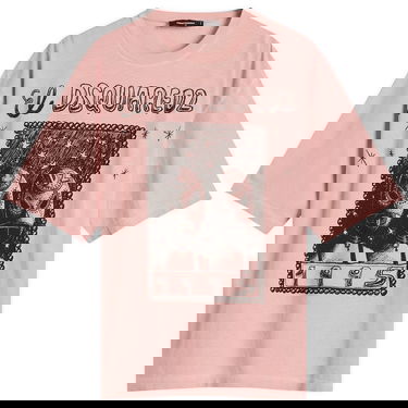 T-shirt DSQUARED2 Dsquared2 Loose Fit Graphic T-Shirt Lyserød | S71GD1555-D20035-235, 0