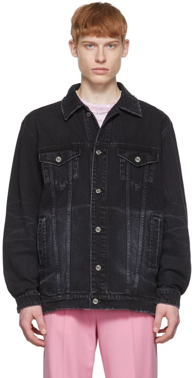 Jakke We11done Denim Jacket Sort | WD-DJ1-22-354-U-WB, 0