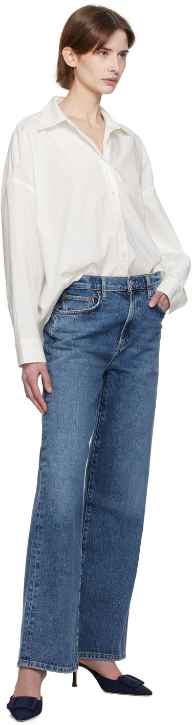 Skjorte AGOLDE AGOLDE Roux Relaxed-Fit Shirt Hvid | A7354-1769, 3
