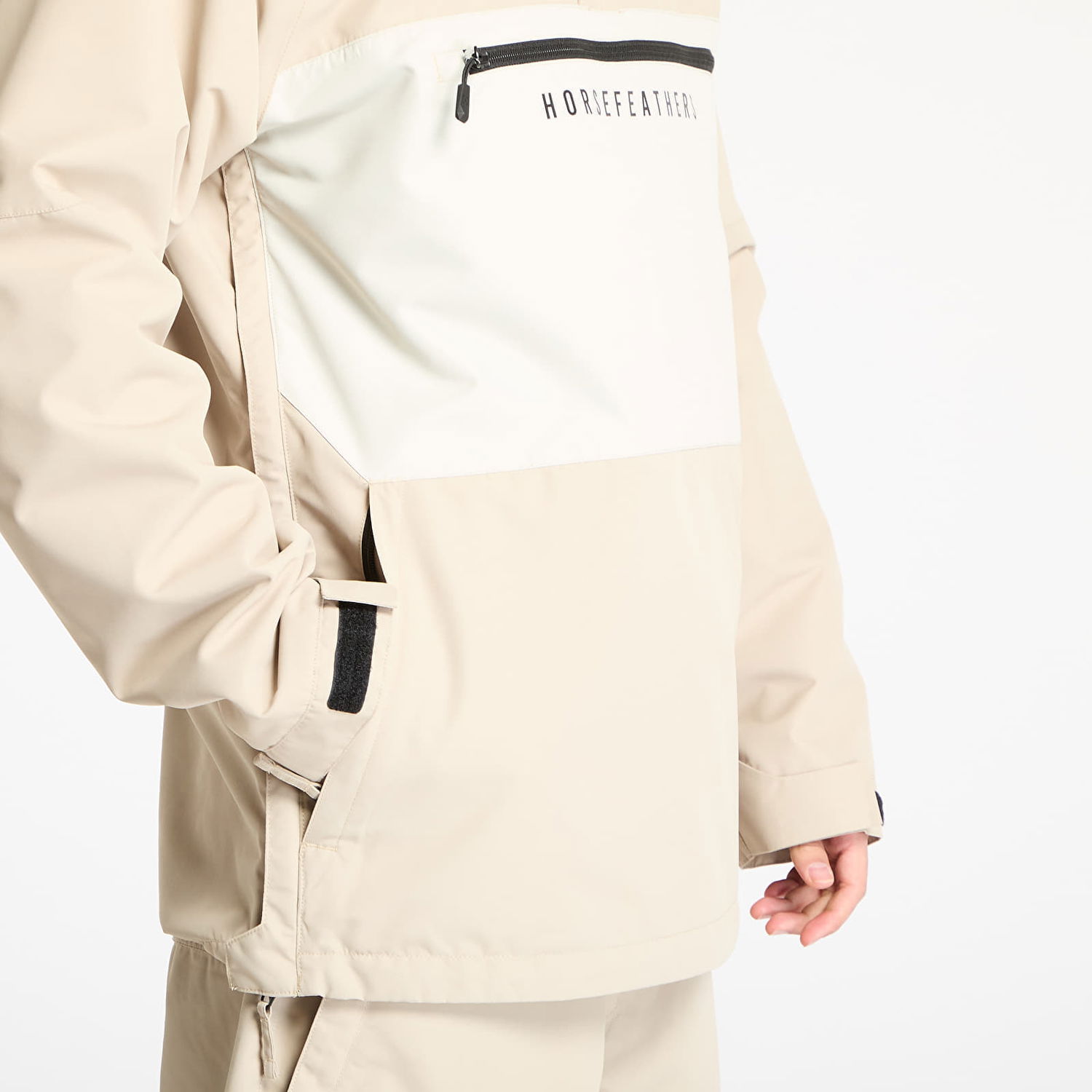 Vindjakke Horsefeathers Horsefeathers Donnie Anorak Jacket Beige | OM319B, 1