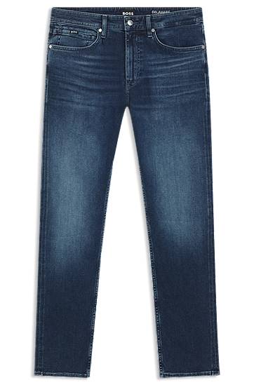 Jeans BOSS Delaware slim-fit jeans in soft-touch denim Blå | 50549814, 0