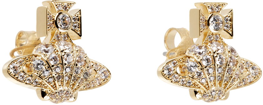 Øreringe Vivienne Westwood Vivienne Westwood Natalina Shell Orb Earrings Gul | 6201034I-02R102-SM, 1