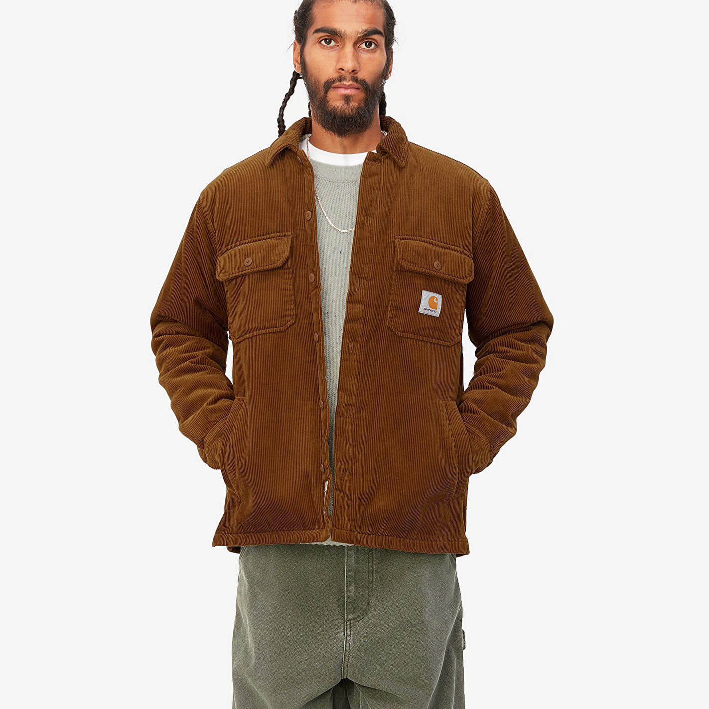 Jakke Carhartt WIP Men's jacket Whitsome Jac Multicolour Brun | I028827.1NFXX, 0