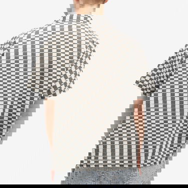 Skjorte ERL Checkerboard Vacation Shirt Hvid | ERL08B016-BKW, 3
