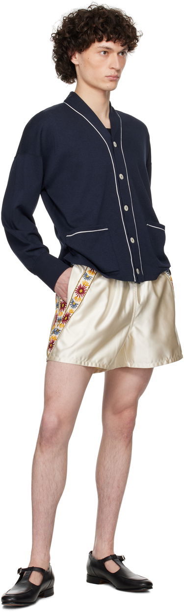 Sweater Bode Bode Uniform Cardigan Mørkeblå | MRS25CS033, 3