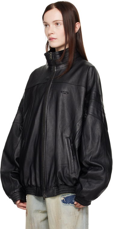 Bomberjakke VETEMENTS Vetements Tracksuit Leather Jacket Sort | UA66JA280B, 3