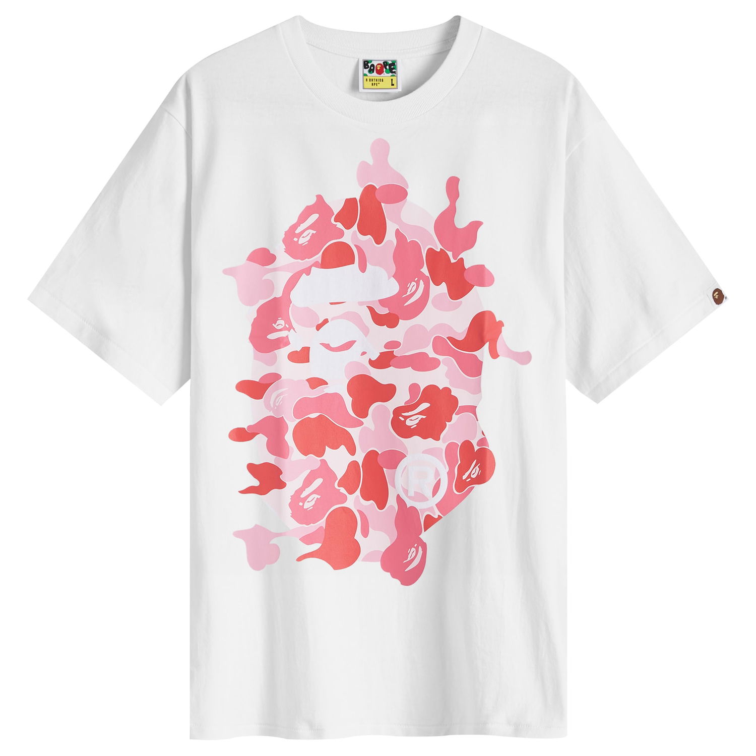 T-shirt BAPE A Bathing Ape ABC Camo Rebuild Big Ape Head T-Shirt Hvid | 001TEK301040M-WHP, 0