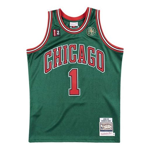 Jersey Mitchell & Ness Mitchell & Ness NBA Chicago Bulls Jersey Grøn | AJY4EL18016-CBUDKGN08DRS, 0