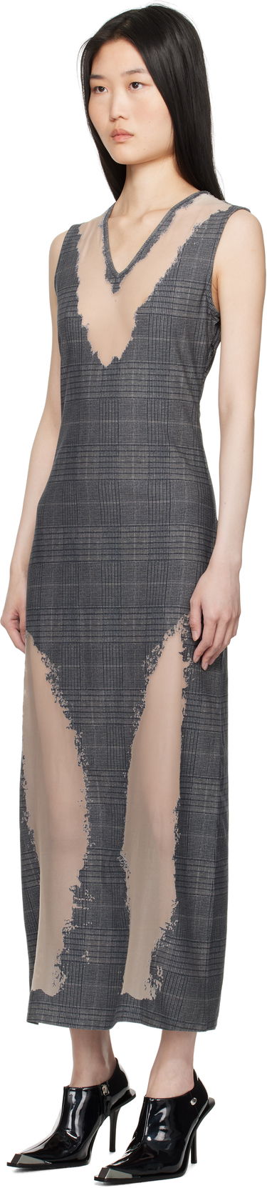 Kjole Diesel Midi D-Myliane Dress Grå | A17119 0HPAA, 3