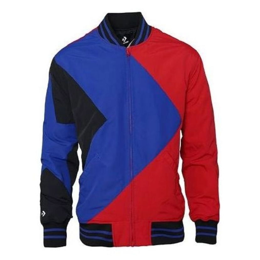 Bomberjakke Converse Colorblock Baseball Jacket Rød | 10008249-A02
