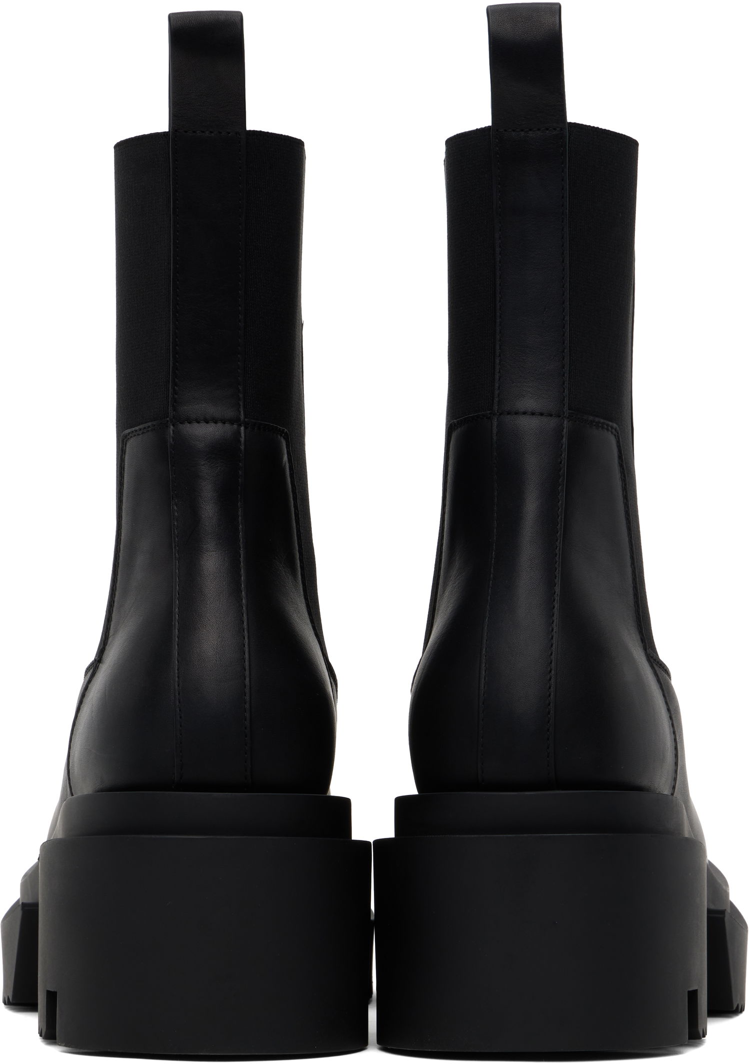 Tøj Rick Owens Rick Owens Hollywood Beatle Bogun Chelsea Boots Sort | RU01E5832 LOO, 1