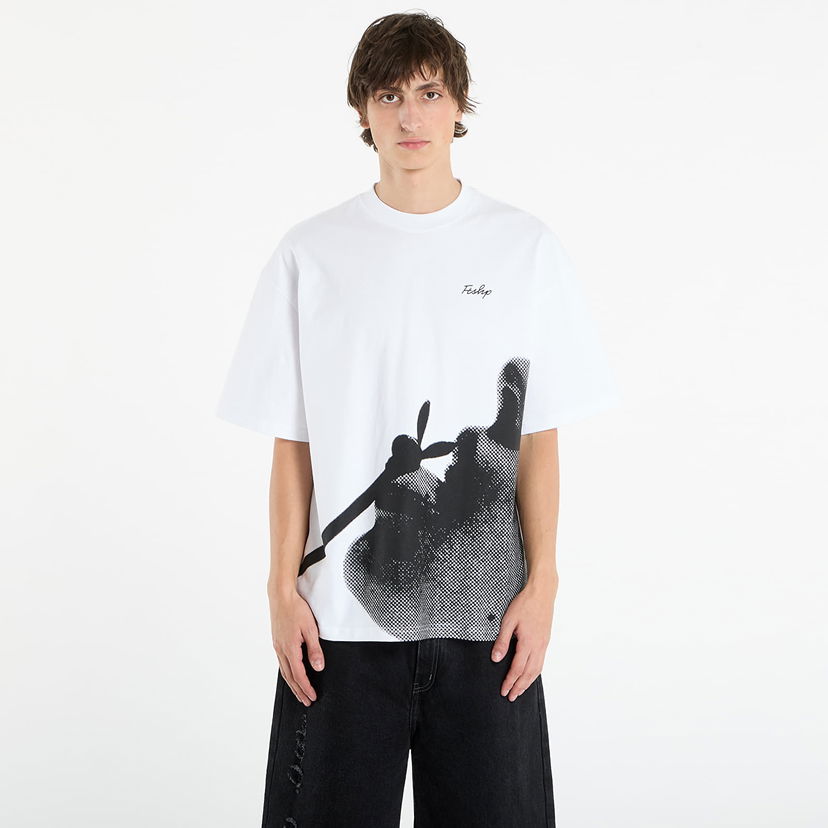 T-shirt Footshop Playboy x FTSHP Straw T-Shirt UNISEX White Hvid | FTSHP_530