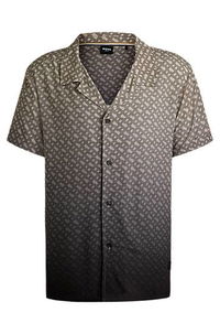 Regular-Fit Monogram Print Degradé Shirt