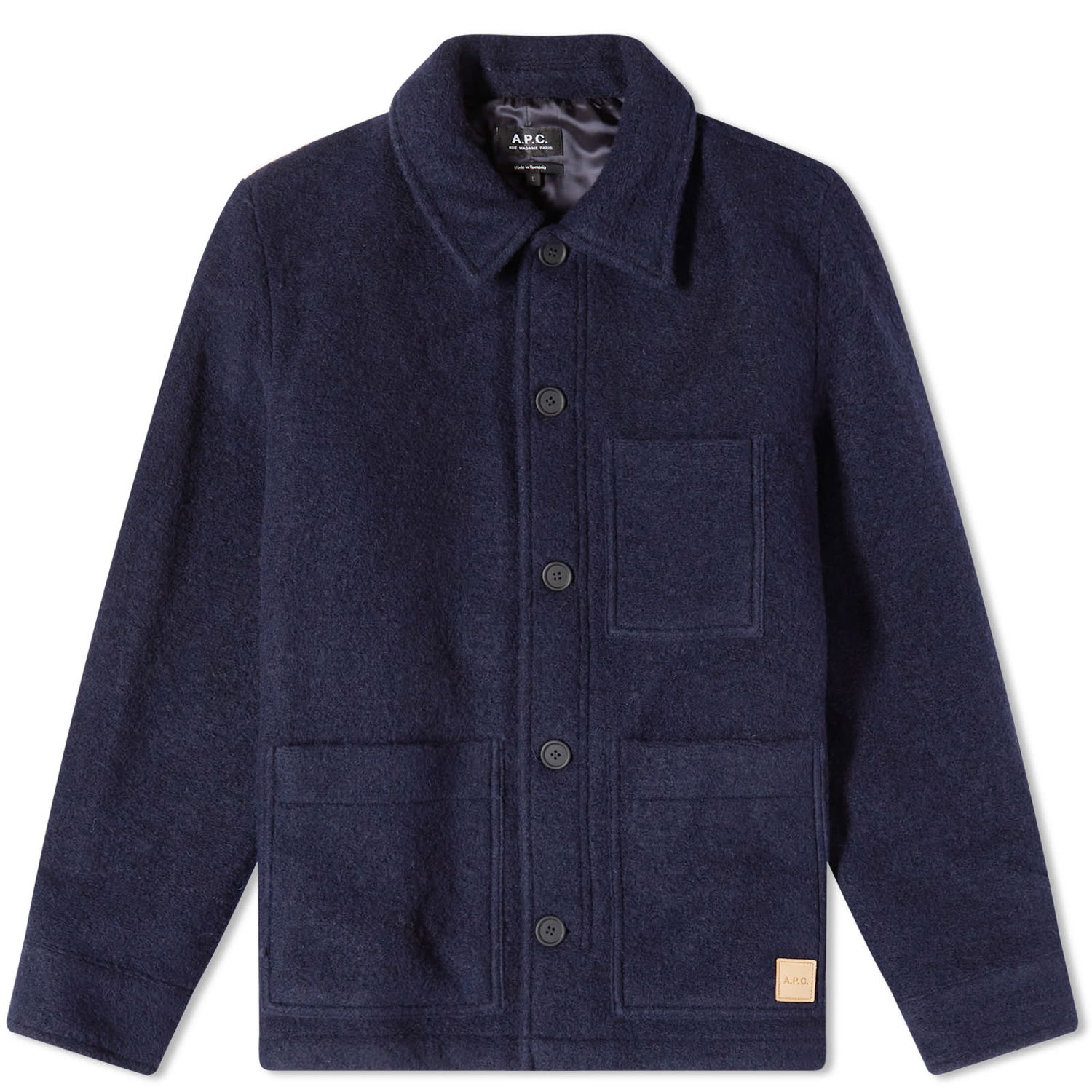 Jakke A.P.C. Emile Wool Chore Jacket Mørkeblå | WVBCA-H02713-IAK, 0