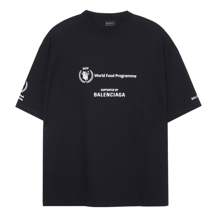 T-shirt Balenciaga WFP T-Shirt Sort | 612966TMVL21070