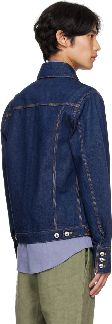 Jakke Vivienne Westwood Vivienne Westwood Worker Denim Jacket Blå | 2801000I-W0163-, 2