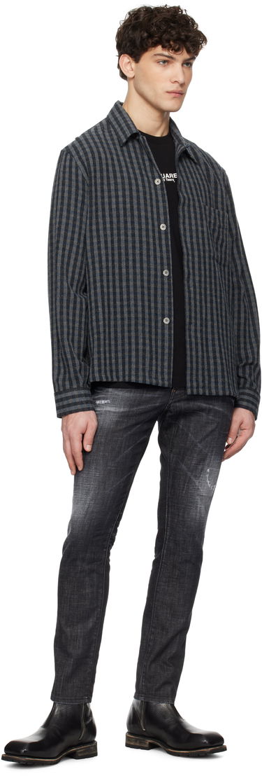 Jeans DSQUARED2 Dsquared2 Easy Wash Skater Jeans Sort | S74LB1617_S30357, 3