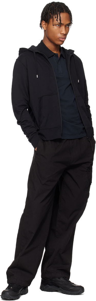 Sweatshirt C.P. Company C.P. Company Light Fleece Full Zip Hoodie Sort | 18CMSS057A-002246G, 4