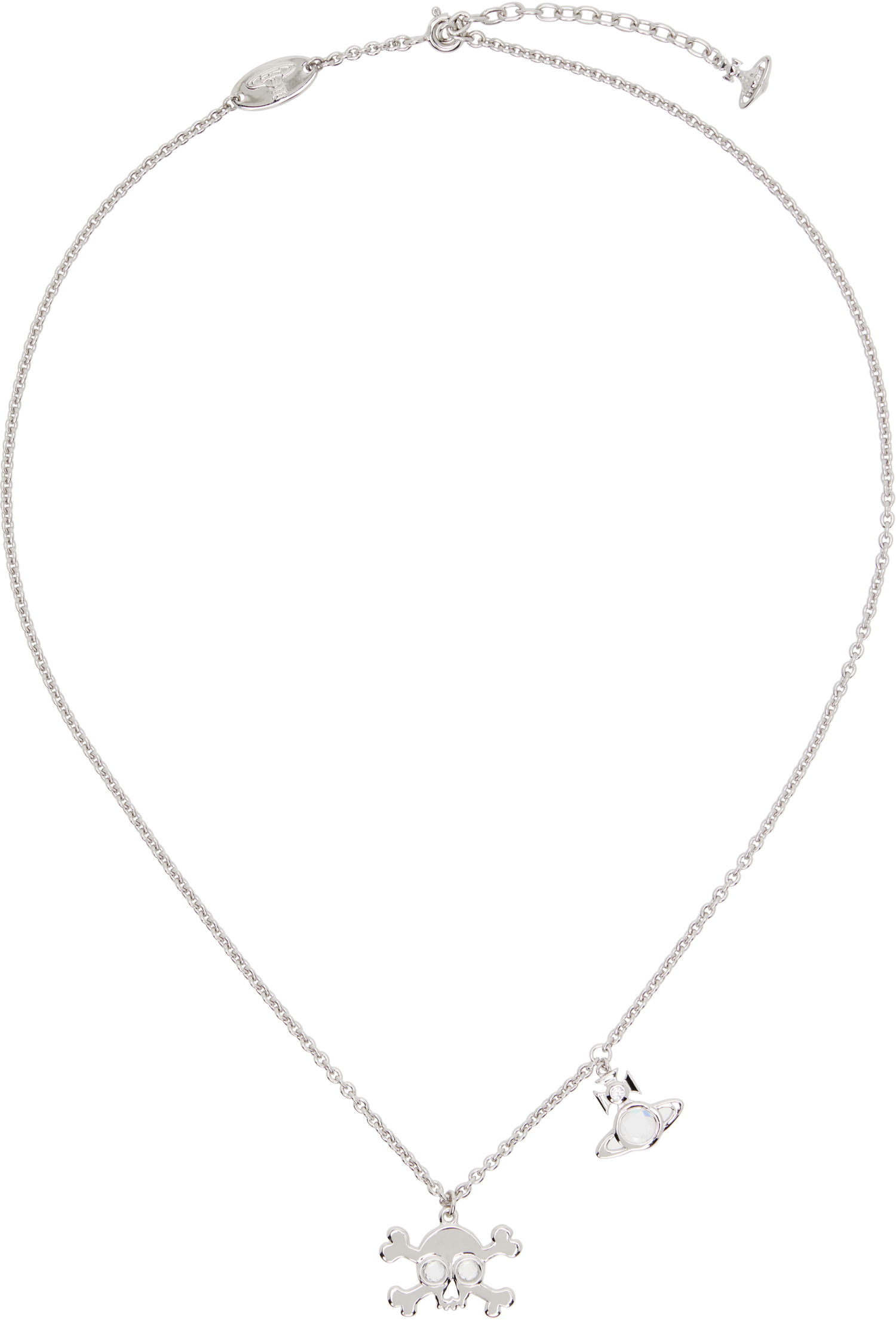 Halskæde Vivienne Westwood Vivienne Westwood Franky Skull and Orb Pendant Necklace Metalisk | 630203FY-01P102-, 0