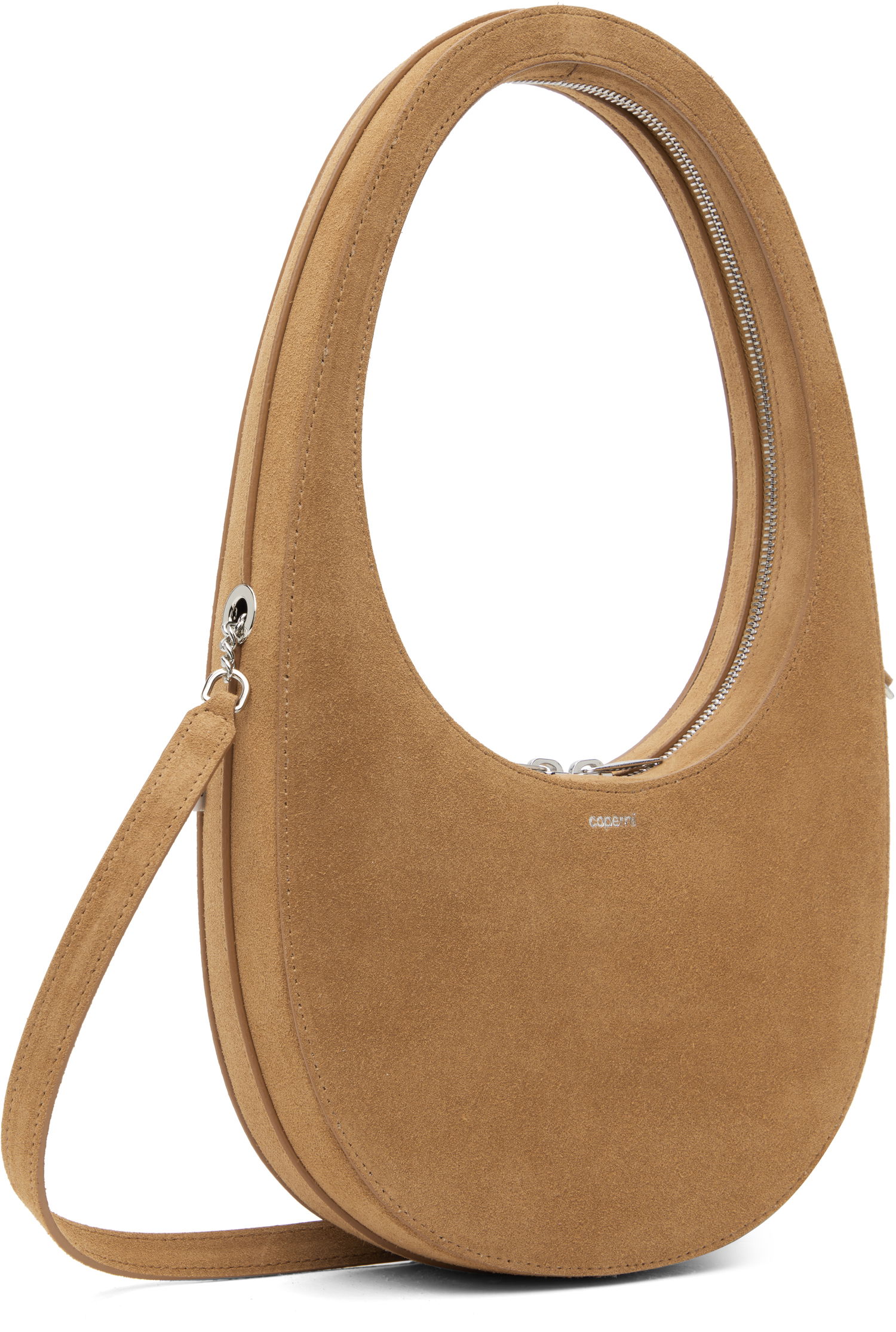 Håndtaske Coperni Coperni Swipe Suede Crossbody Bag Brun | COPBA38F6049, 1