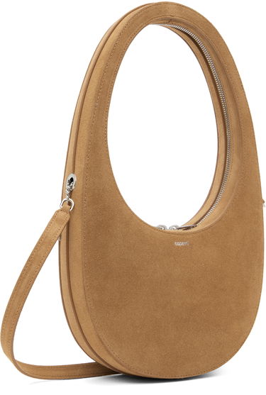 Håndtaske Coperni Coperni Swipe Suede Crossbody Bag Brun | COPBA38F6049, 1