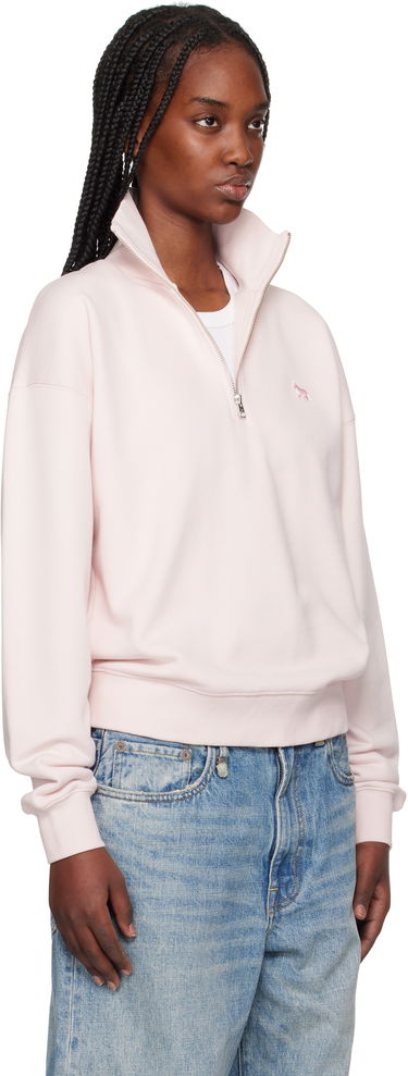 Sweatshirt MAISON KITSUNÉ Half-Zip Sweatshirt Hvid | MW00304KM0325, 4