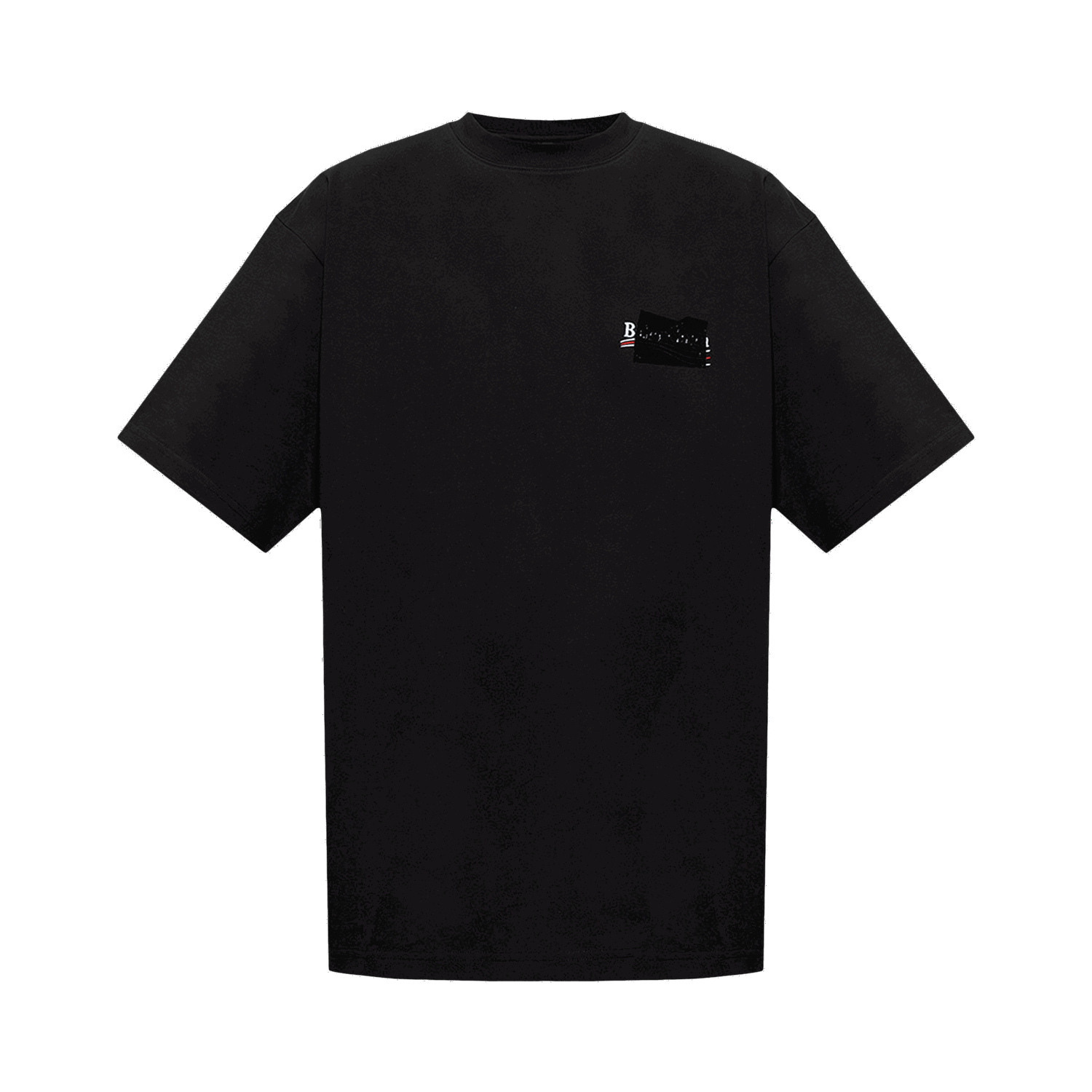 T-shirt Balenciaga Large Fit T-Shirt Sort | 641675 TNVG1 1089, 0