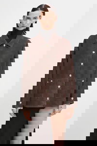 Anine Bing Luca Oversize Suede Transitional Jacket