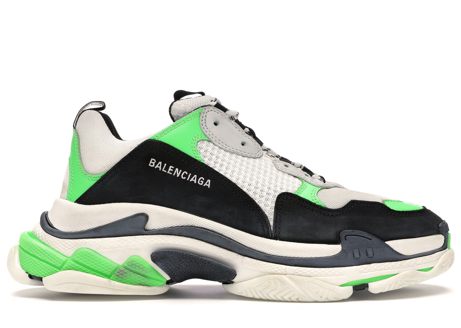 Sneakers og sko Balenciaga Triple S Green Black Sort | 536737W09O69063, 0