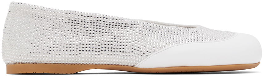 Sneakers og sko JW Anderson JW Anderson Crystal Ballerina Flats Hvid | ANW42013B, 0