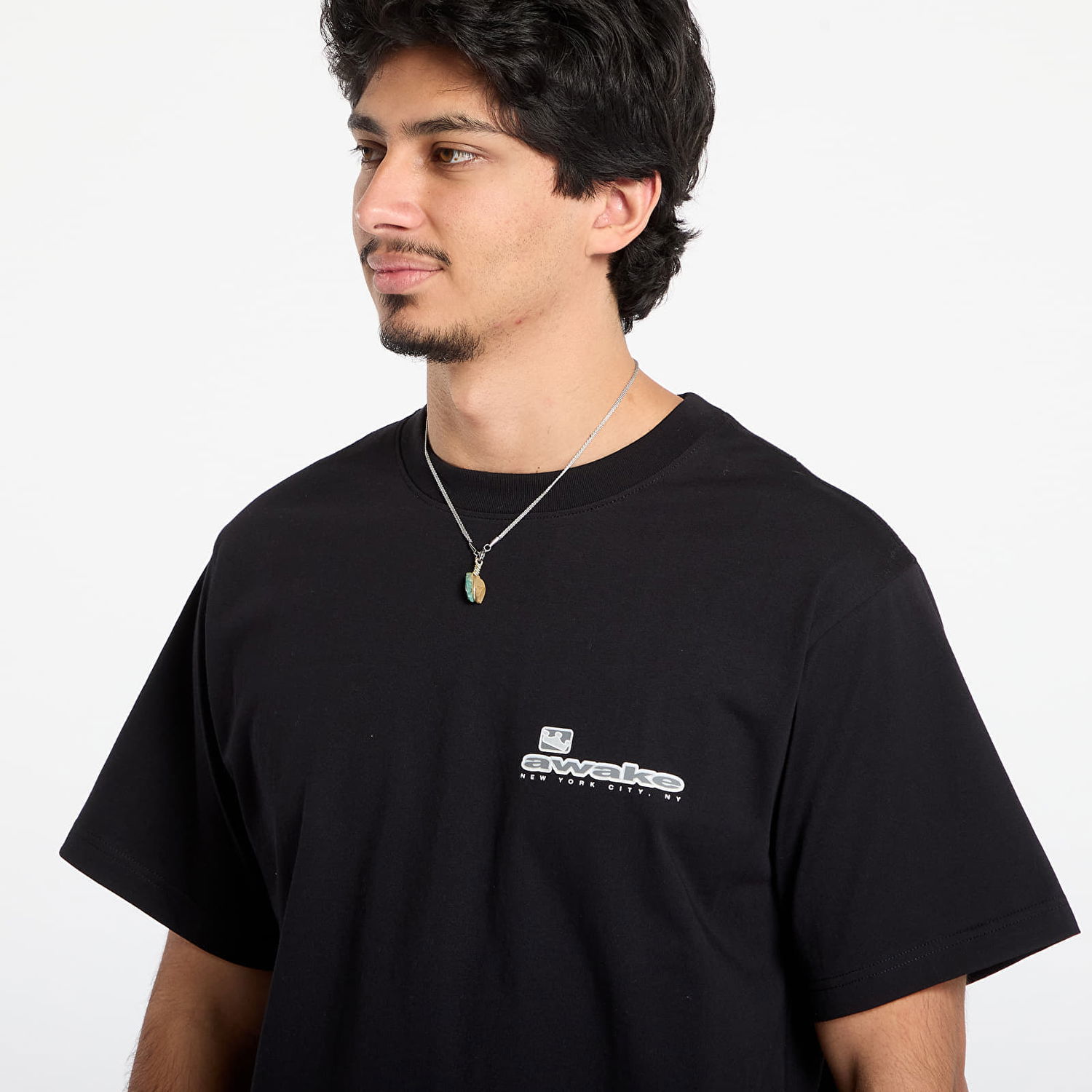 T-shirt Awake NY New York City T-Shirt Sort | AWK-FW25-TS004-BLK, 1
