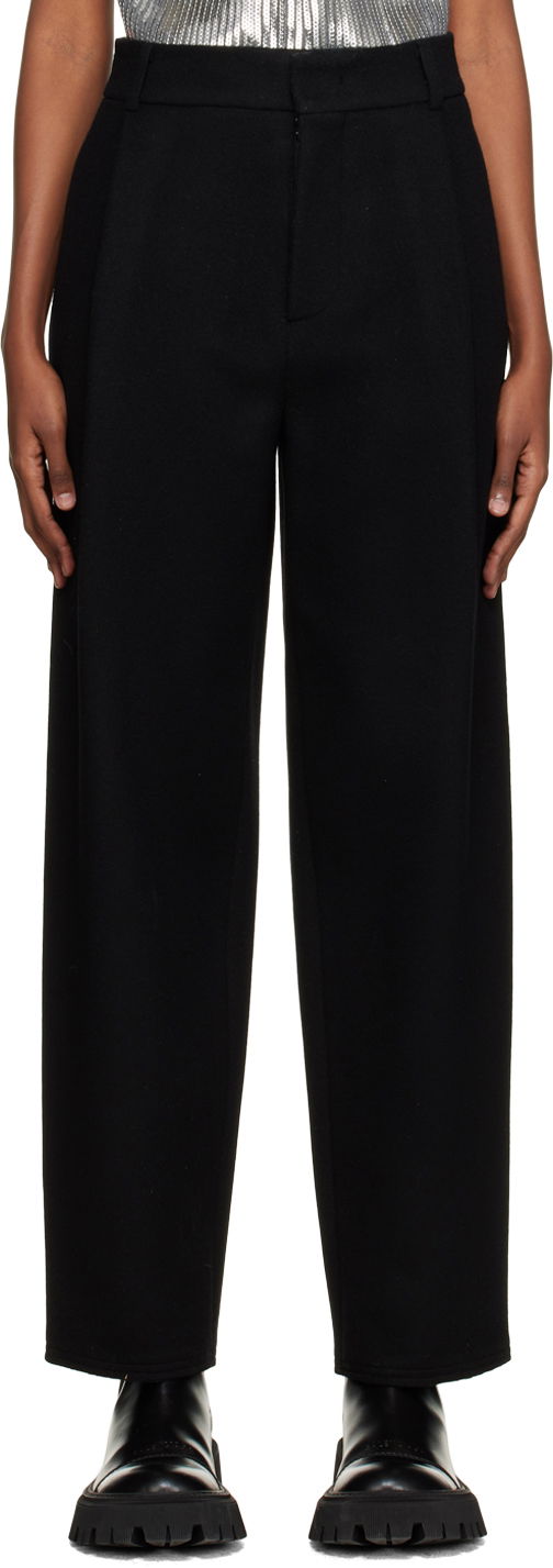 Bukser We11done Wide Fit Trousers Sort | WD-PT3-22-231-W-BK