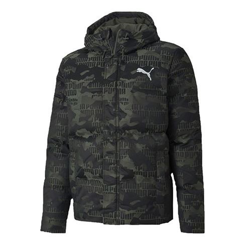 Puffer jakke Puma Camo Down Jacket Grøn | 585532-64, 0