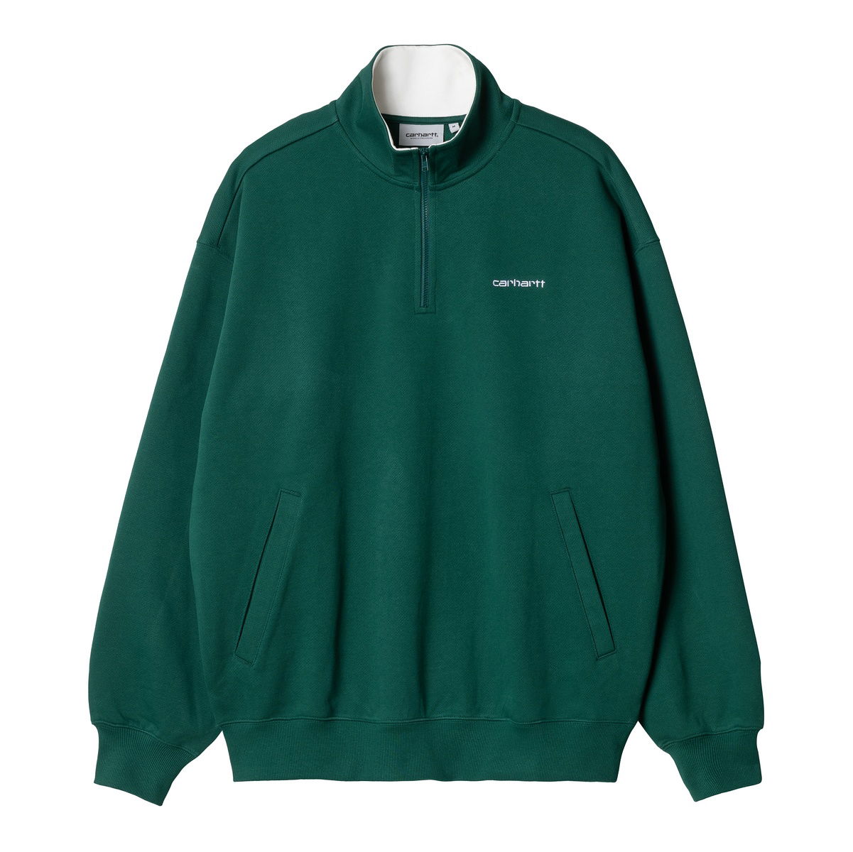 Sweatshirt Carhartt WIP L/S Adam Half-zip Sweatshirt Chervil Grøn | A241017_1XH_XX, 0