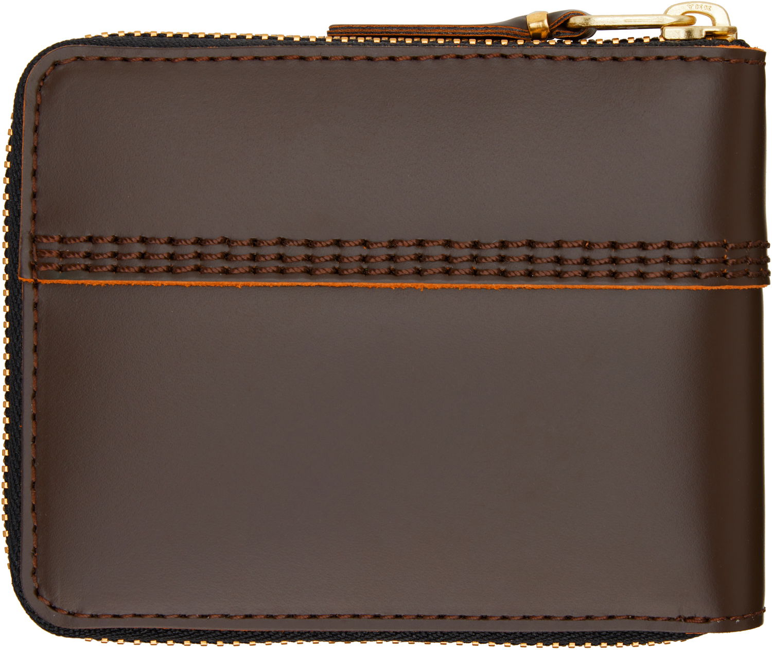 Tegnebog Comme des Garçons COMME des GARÇONS Triple Stitch Zip Wallet Brun | SA7100TS, 1