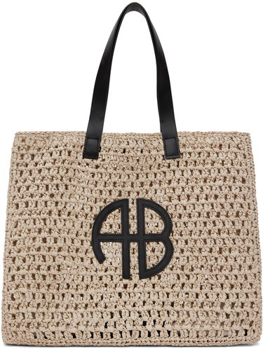 Mulepose Anine Bing Large Crochet Tote Bag Beige | A-13-2158-022, 0