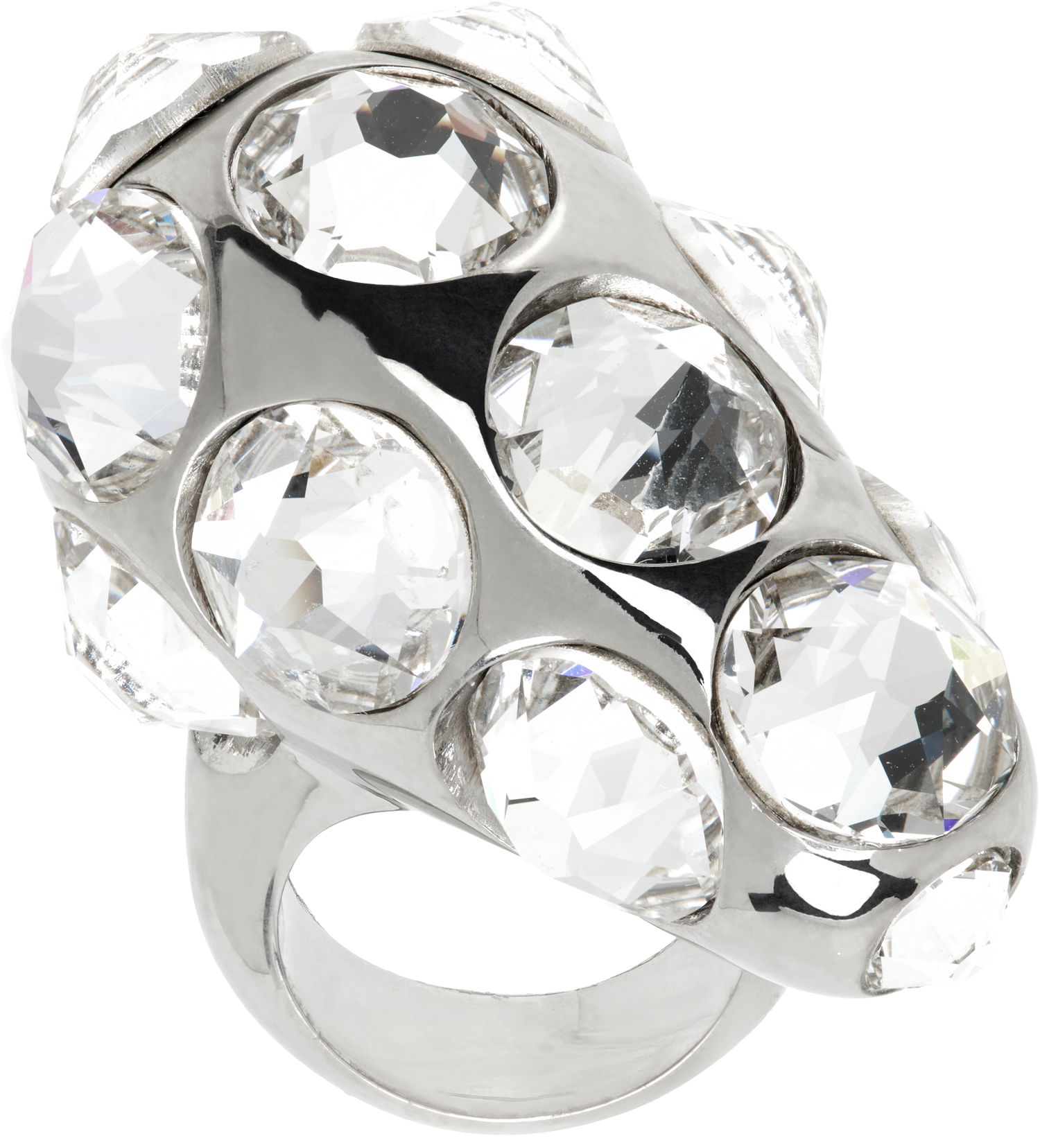 Ring Acne Studios Acne Studios Crystal Drop Ring Metalisk | C50468-, 0