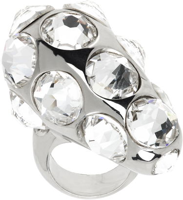 Ring Acne Studios Acne Studios Crystal Drop Ring Metalisk | C50468-, 0