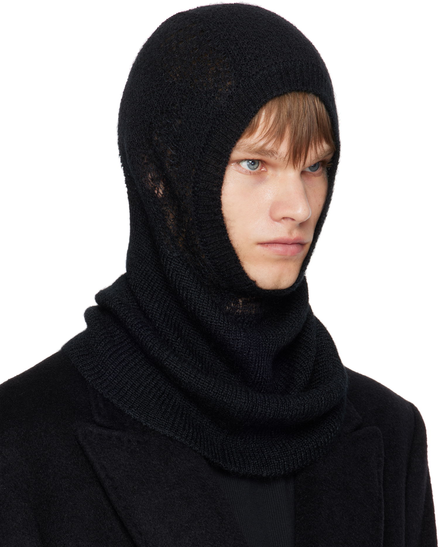 Hat Ann Demeulemeester Ann Demeulemeester Knit Balaclava Sort | B0013191-KN070-099, 1