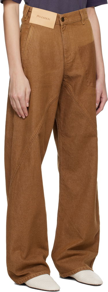 Jeans JW Anderson JW Anderson Twisted Workwear Jeans Brun | DT0115-PG1756, 1